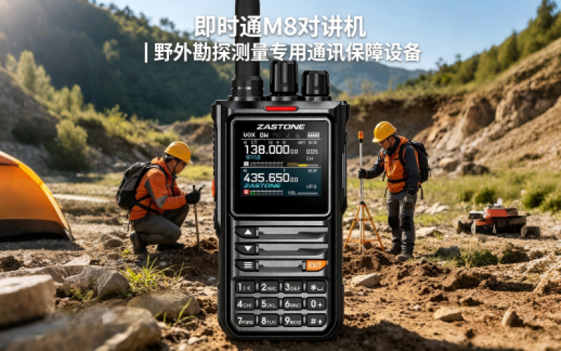即时通M8对讲机｜野外勘探测量专用通讯保障设备