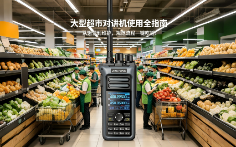 大型超市对讲机使用全指南｜从运营到维护，规范流程一键吃透！