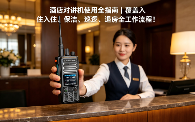 酒店对讲机使用全指南｜覆盖入住、保洁、巡逻、退房全工作流程！