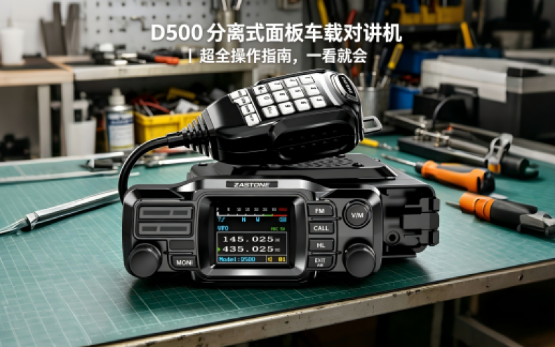 D500 分离式面板车载对讲机｜超全操作指南，一看就会!