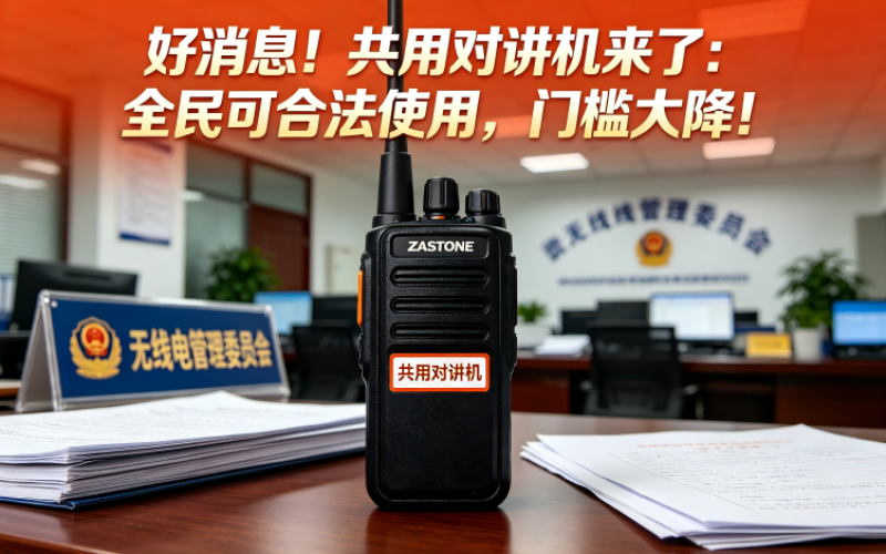好消息！共用对讲机来了：全民可合法使用，门槛大降！